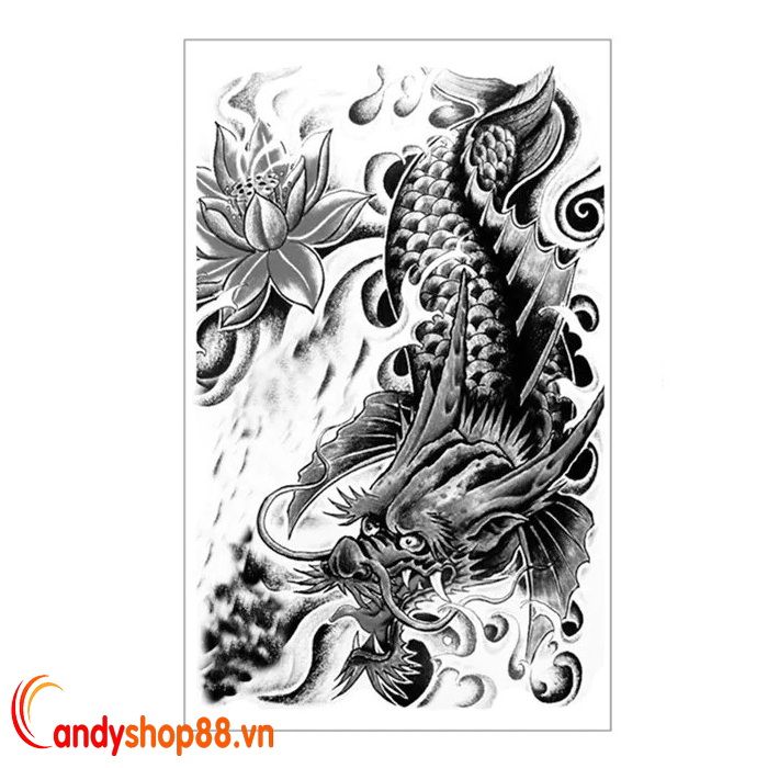 Drawing Beautiful Dragon Tattoo Vẽ Hình xăm Rồng đơn giản mà đẹp  YouTube